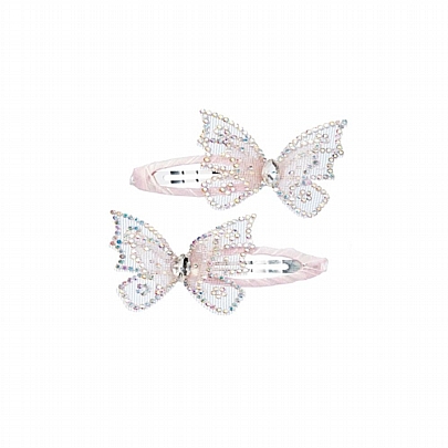 Τσιμπιδάκια Μαλλιών Butterfly Glitter (2τμχ.) - Souza