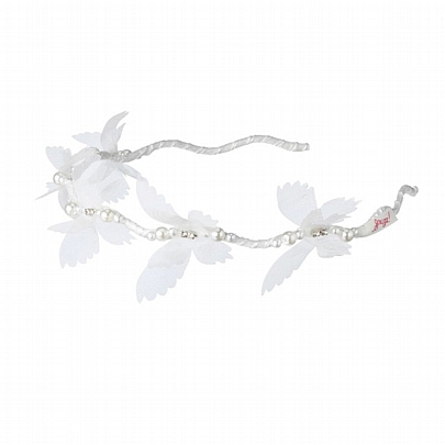 Στέκα Μαλλιών Tiara Famke Butterfly White - Souza