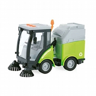 Όχημα Καθαρισμού Πράσινο 1:16 (Με ήχο, Φως & Κίνηση μέσω Τριβής) - Metropoli