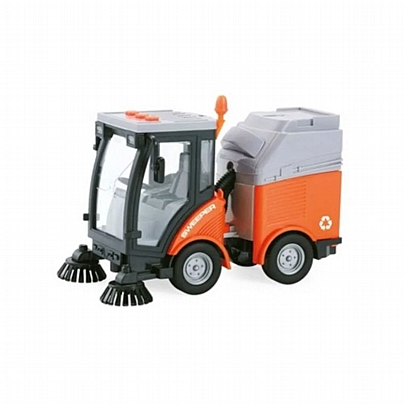 Όχημα Καθαρισμού Πορτοκάλι 1:16 (Με ήχο, Φως & Κίνηση μέσω Τριβής) - Metropoli