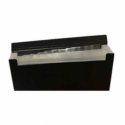 Ντοσιέ Φυσαρμόνικα με Λάστιχο 13 θέσεων Α5 - Μαύρη (14x26εκ.) - Groovy Office