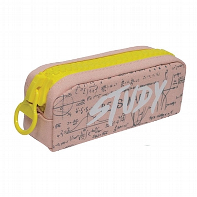 Κασετίνα Βαρελάκι Γίγας - Study Pink & Yellow - Spadi