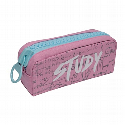 Κασετίνα Βαρελάκι Γίγας - Study Pink & Light Blue - Spadi