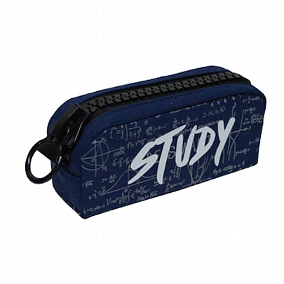 Κασετίνα Βαρελάκι Γίγας - Study Black & Blue - Spadi