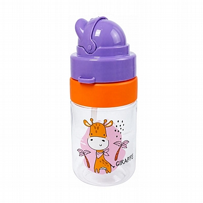 Παγούρι Πλαστικό με Καλαμάκι - Giraffe (330ml) - Renga