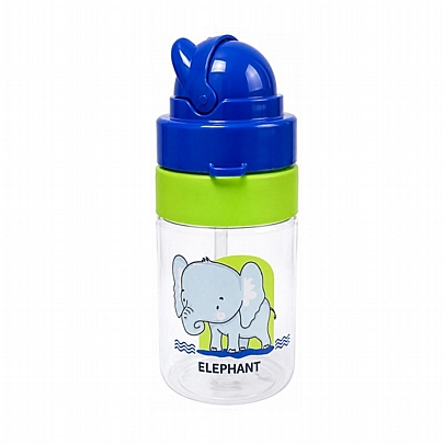 Παγούρι Πλαστικό με Καλαμάκι - Elephant (330ml) - Renga