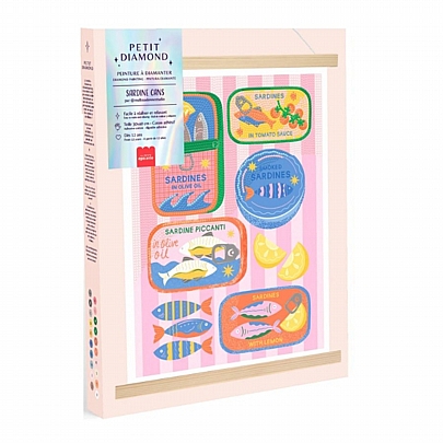 Diamond Painting: Κολάζ με Στρας - Sardine Cans - La Petite