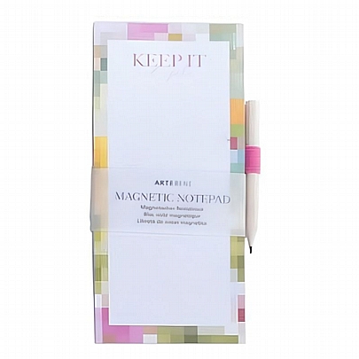Μαγνητικό Σημειωματάριο Dotted με Μολύβι - Keep it Simple (8x18) - ArteBene