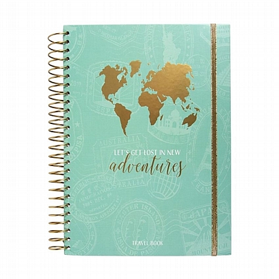 Σημειωματάριο Σπιράλ με Σκληρό Εξώφυλλο - Travel Planner Adventures (19.5x22.5) - ArteBene
