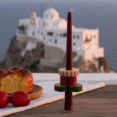 Πασχαλινή χειροποίητη λαμπάδα Αρωματική (24εκ.) - Chios