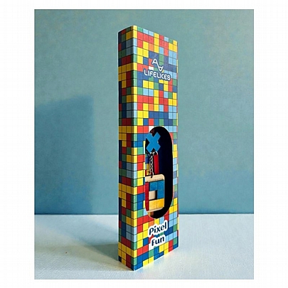 Πασχαλινή λαμπάδα Αρωματική Κόκκινη (24εκ.) - Μπρελόκ: Pixel Fun