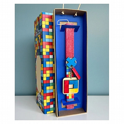 Πασχαλινή λαμπάδα Αρωματική Κόκκινη (24εκ.) - Μπρελόκ: Pixel Fun