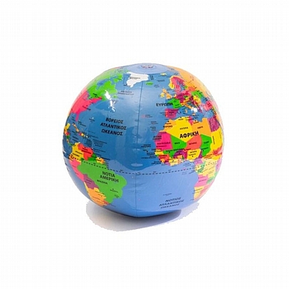 Φουσκωτή Υδρόγειος Σφαίρα: Μικροί εξερευνητές (Δ:30εκ.) - Εκδόσεις Σαββάλας