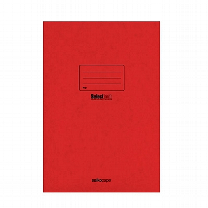 Τετράδιο Καρέ Α4 - Κόκκινο (40Φ./80gr) - Salkopaper