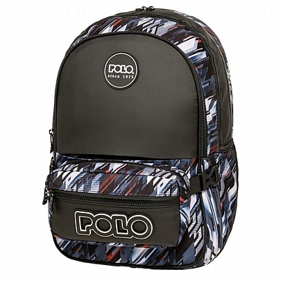 Σακίδιο με Αποσπώμενο Τσαντάκι Μέσης - Blue Lines - Polo Zippy