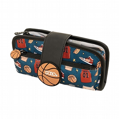 Κασετίνα (2 θήκες) - Basketball - Polo Rubber