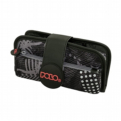 Κασετίνα (2 θήκες) - Grey Pattern - Polo Rubber