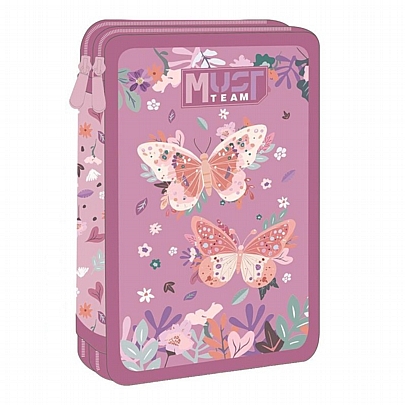 Κασετίνα γεμάτη (2 Θήκες) - Butterflies - Must