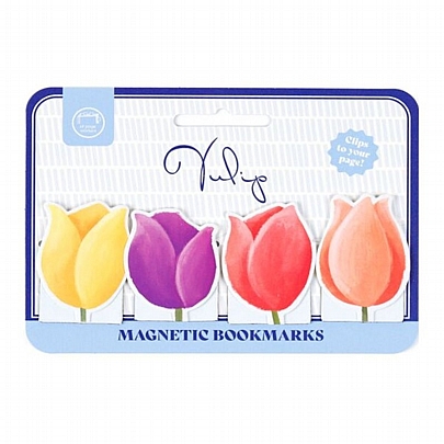 Μαγνητικοί σελιδοδείκτες - Tulips (4τμχ.) - Puckator