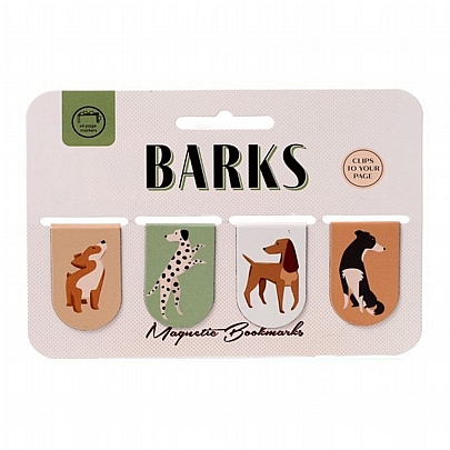 Μαγνητικοί σελιδοδείκτες - Barks Dog (4τμχ.) - Puckator