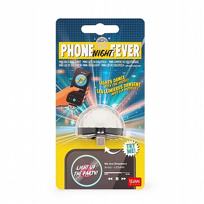 Mini Disco Ball Light - Phone Night Fever - Legami