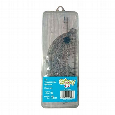 Σετ Γεωμετρικών Οργάνων (4τμχ./15εκ.) - Groovy