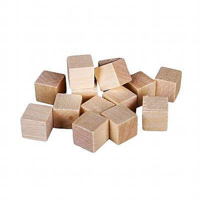 Ξύλινα Κυβάκια (15mm/49τμχ.) - Groovy