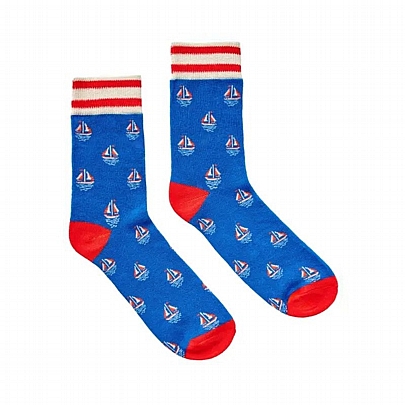 Βαμβακερές Κάλτσες σε Μεταλλικό Κουτάκι -Sailing (No.41-45) - Gentlemen's Hardware
