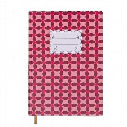 Σημειωματάριο Ριγέ με Σκληρό Εξώφυλλο - Pinwheel Pink Tulip (17x25) - Designworks Ink