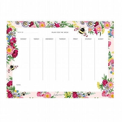 Εβδομαδιαίο Πλάνο - Botanical Bee (21x30) - Lola Desing 