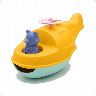 Ελικόπτερο & Βαρκούλα με Φιγούρα Mr.Fox - Yellow - Simple Toys