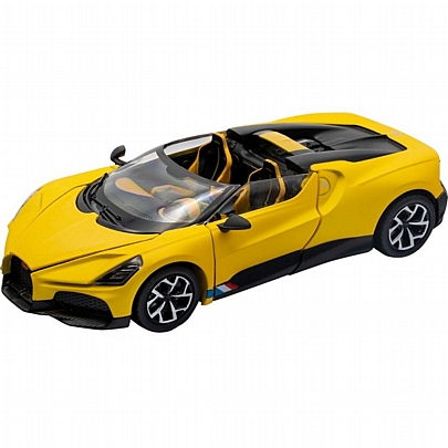 Αυτοκινητάκι 1/32: Bugatti Mistral Yellow - Re.el Toys 