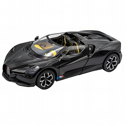 Αυτοκινητάκι 1/24: Bugatti Mistral Black - Re.el Toys 