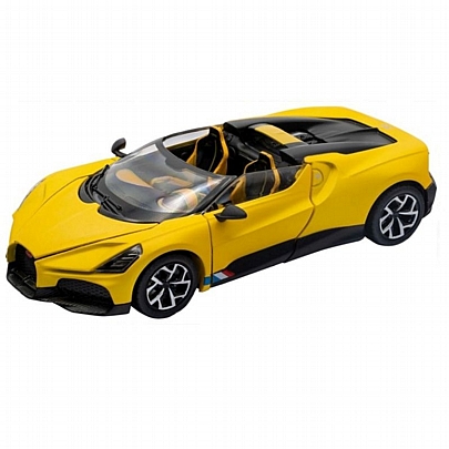 Αυτοκινητάκι 1/24: Bugatti Mistral Yellow - Re.el Toys 