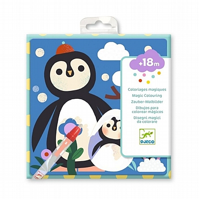 Ζωγραφίζω με μαρκαδόρο νερού - Πιγκουίνος - Djeco