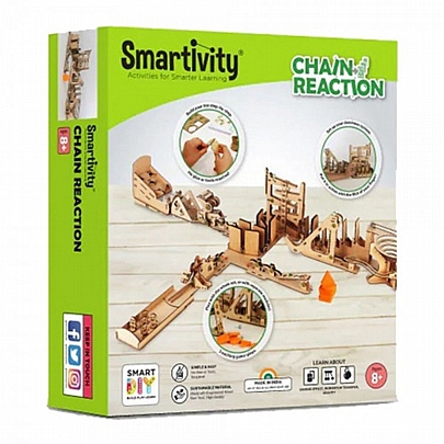 Do it Yourself: Κατασκευή 3 σε 1 Ντόμινο, Μπόουλινγκ, Skee Ball - Smartivity