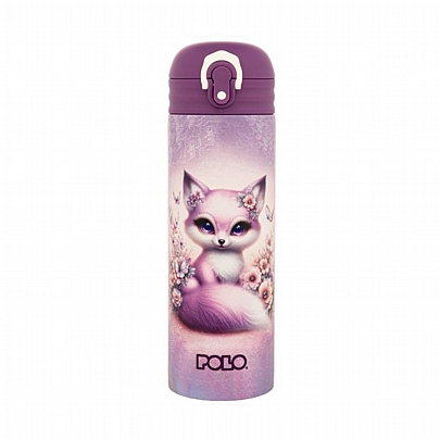 Παγούρι Θερμός ανοξείδωτο με καλαμάκι Junior II - Fox (500ml) - Polo