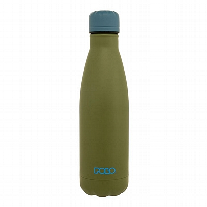 Θερμός ανοξείδωτο - Khaki Green & Blue (500ml) - Polo