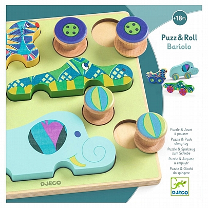 Ξύλινα Σφηνώματα 3D που Γίνονται Κινούμενα Παιχνίδια - Ζωάκια - Djeco