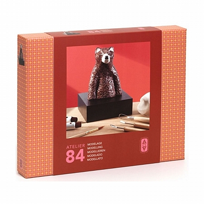 Atelier (No.84): Κατασκευάζω Γλυπτό από Πηλό - Αρκουδάκι - Djeco