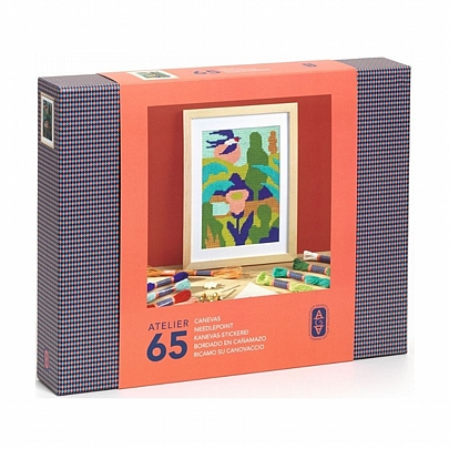 Atelier (No.65): Κεντάω σε Καμβά - Άνοιξη - Djeco