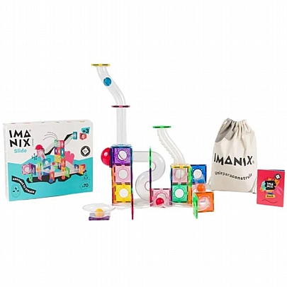 Μαγνητικό Παιχνίδι Κατασκευών Τόμπογκαν - Slide (50τμχ.) - Imanix