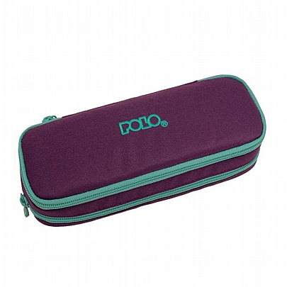 Κασετίνα Duo Fox (2 Θήκες) - Purple & Turquoise - Polo