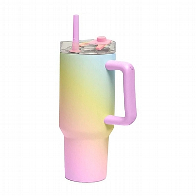 Κούπα Θερμός με Καλαμάκι - Rainbow (1200ml) - iDrink
