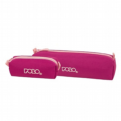 Κασετίνα βαρελάκι & πορτοφολάκι Original Wallet - Fuchia & Pink - Polo