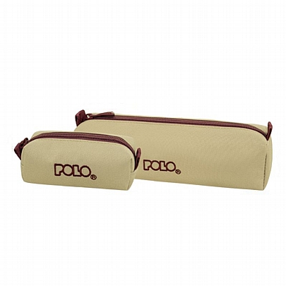Κασετίνα βαρελάκι & πορτοφολάκι Original Wallet - Tan & Burgundy - Polo