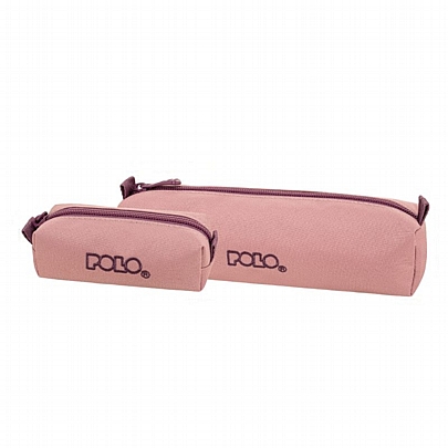 Κασετίνα βαρελάκι & πορτοφολάκι Original Wallet - Dusty Pink & Purple - Polo