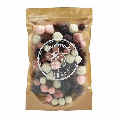 Pompom 20,30mm - Boho Wool Look (100τμχ.) - Lulubug