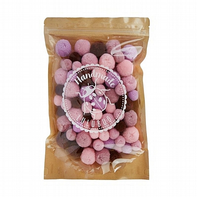 Pompom 20,30mm - Wild Berry Cashmere Look (100τμχ.) - Lulubug