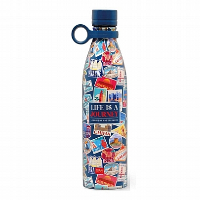 Θερμός από Ανοξείδωτο Ατσάλι - Travel Stickers (800ml) - Legami